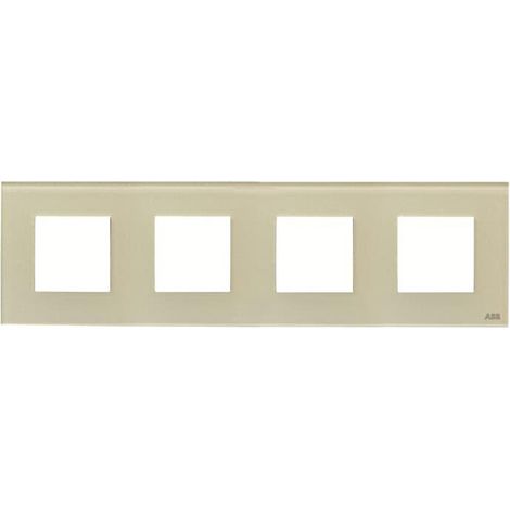 Zenit Plaque de Finition 4X2M Verre Perle 2CLA227400N3502 ABB N2274CP