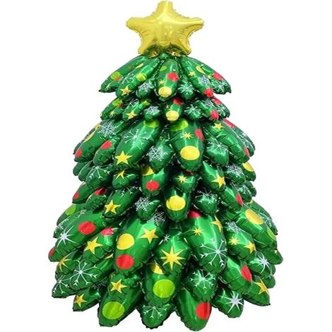 Arbre de Noël gonflable Décoration extérieure 130 cm/5 pouces Décoration de fête de Noël Décoration de jardin intérieur (1/5)