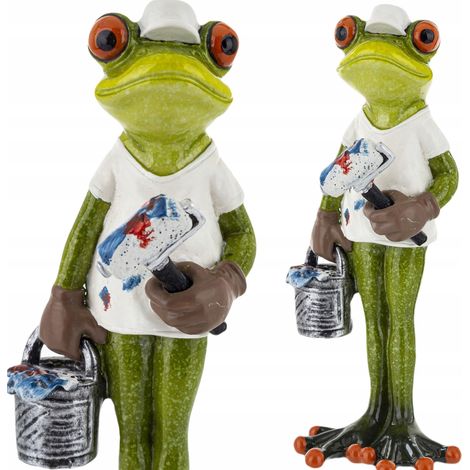 Froschfigurenmaler, Spezialist für die Herstellung grüner Frösche (1/5)