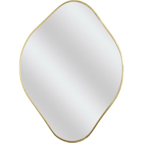 Espejo Diamante en marco de metal dorado 60 cm (1/4)