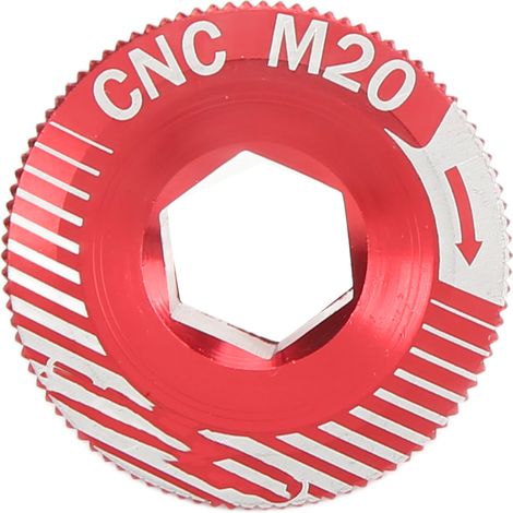 Vis de manivelle en alliage d'aluminium M20, vis de fixation de vilebrequin, boulons de vilebrequin, M20, rouge (1/5)