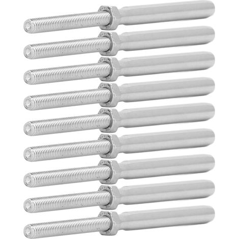 Kit de 10 vis à câble M5 en inox pour garde-corps, fixation câble tendu, boulon lag avec sertissage, quincaillerie inoxydable (1/5)