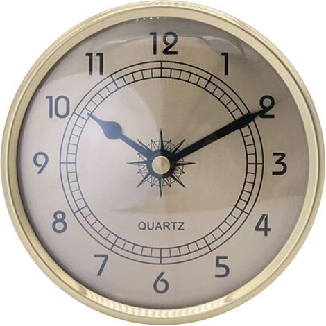 90 mm – Quarz-Uhrwerkeinsatz, Quarz-Uhrwerkeinsatz mit Ziffern, runder Quarz-Uhrwerkeinsatz, Quarzwerkeinsatz, Einbauuhr (1/5)