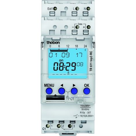 Theben Digitale Zeitschaltuhr Wochenprog. 1K TR 611 top3 RC (1/2)