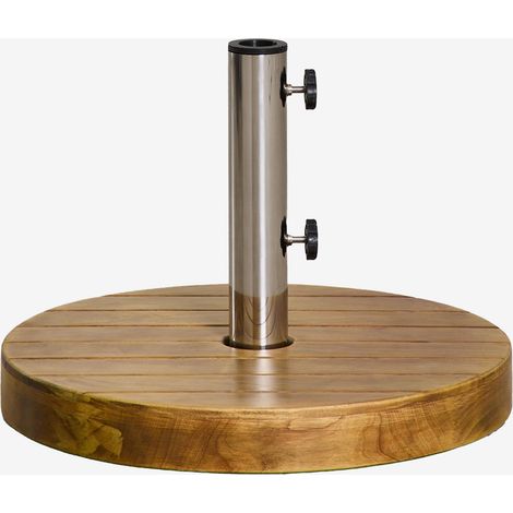 Pie de sombrilla redondo Ø50 cm en madera Canco SKLUM (1/5)