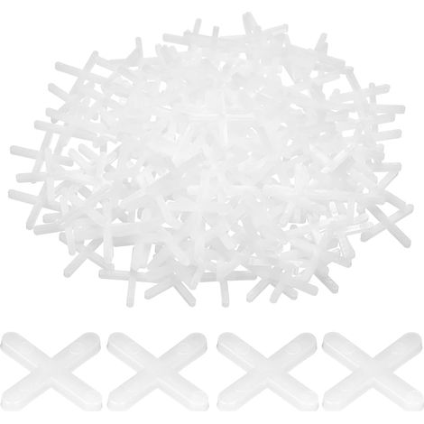 Pièces Entretoises de Carrelage, Croisillons de Carrelage, Croisillons de Joints de 2 mm, Croisillon Carreaux Autonivelant, pour les Carreaux de Mur et de Sol (1/5)