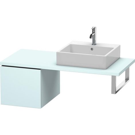 L-CUBE mobile consolle basso 400x420x547mm Azzurro opaco