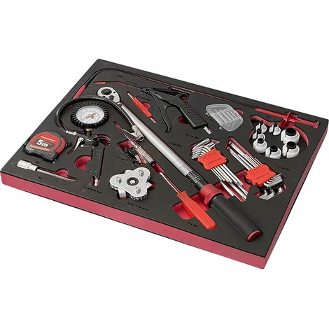 Assortimento di 40 utensili SOGI TER-68 - asta di prelievo - pistola aria e pneumatici - set di chiavi varie - per auto