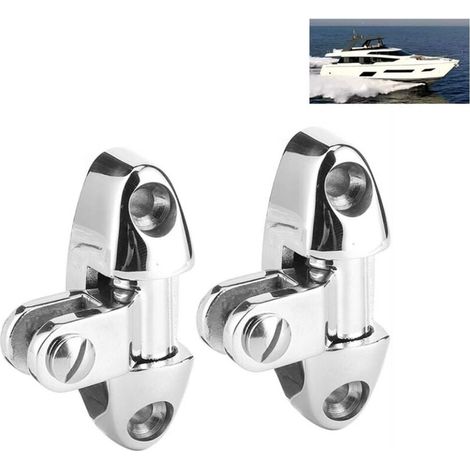 Charnière de pont rotative à montage supérieur Bimini avec accessoires de quincaillerie pour Yacht marin en caoutchouc Autres pièce de rechange pour voiture A (1/4)