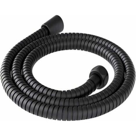 Tuyau de douche 200 cm universel en acier inoxydable anti-torsion anti-corrosion tuyau douche 2 m flexible douche flexible de douche flexible pour douche câble douche universel noir --