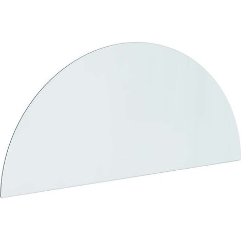 Panneau arrière de cheminée en verre transparent 1200 x 500 mm (1/5)