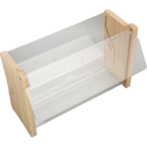 Mangeoire automatique grande capacité en acrylique transparent pour poussins, perruches, calopsittes et cailles - 22 x 7,8 x 14,2 cm / 8,7 x 3,1 x 5,6 pouces (1/5)