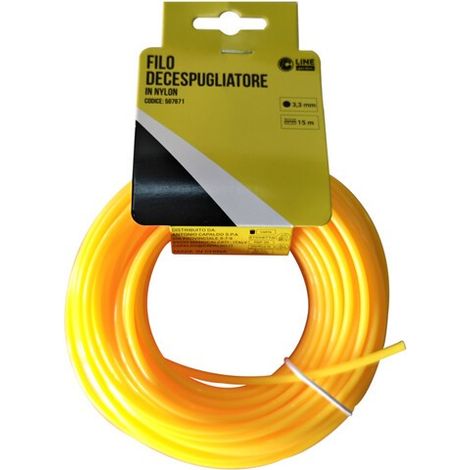 C FILO DECESPUGLIATORE TONDO YELLOW-R MM3.3X15MT