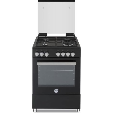 Cuisinière à gaz BERTAZZONI LA GERMANIA PIA60GN - 4 foyers - 10,35 kW - 60 cm - Noir (1/5)