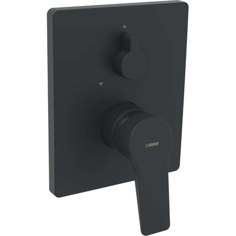 Hansa Twist - Badewannenarmatur-Unterputz, 2 Ausgänge, schwarz matt 8984908333 (1/5)