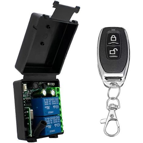 Télécommande sans fil 433 MHz, relais 85-256 V CA, module récepteur 2 canaux pour portes de garage, éclairage, rideaux (1/5)