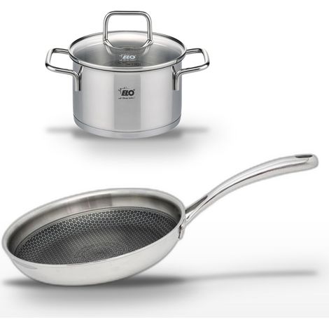 Lot Poêle 24 cm & Faitout 12 cm Elo Relief Evolution (1/5)