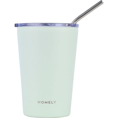 Taza térmica Seafoam de 400 ml con pajita (1/5)