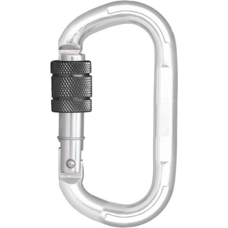 KRATOS SAFETY - Mousqueton aluminium à verrouillage à vis - type Keylock, ouverture 15 mm