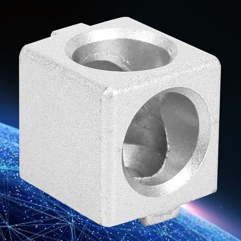 profilés en aluminium, connecteurs d'angle conformes à la norme européenne 2020, bidirectionnels (1/5)