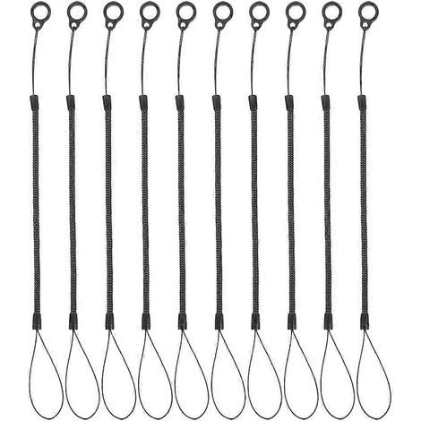 Lot de 10 cordons de suspension pour stylet, anti-perte.-22.50X1.30X0.50CM-Black