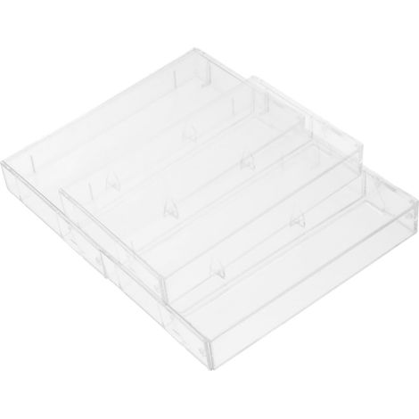 3pièces Boîtes Transparentes pour Cassette Audio Plastique Étui de Rangement Empilable pour Cassettes Standard Protection et Organisation Facile (1/5)