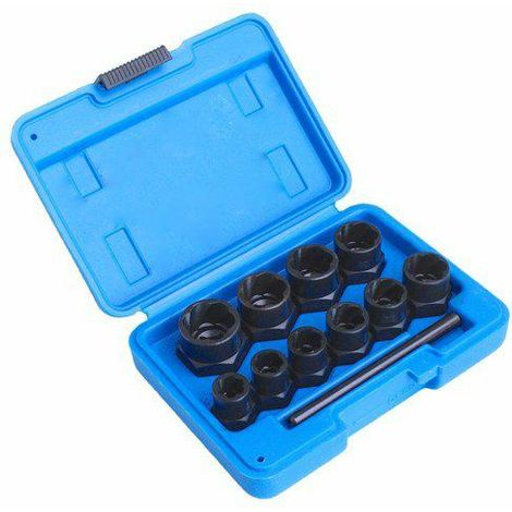 Satra Juego de puntas de destornillador cuadrado de 10 a 19 mm, 11 unidades