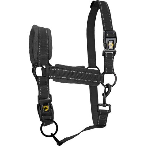 EXCELLENT taglia PULEDRO Cavezza NERA in nylon SUPERIOR (1/3)