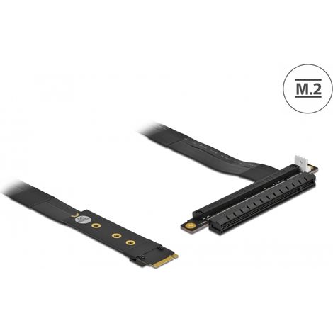 Delock Adaptador M.2 clave M a PCIe x16 NVMe con cable de 20 cm