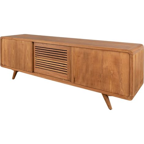 mobile TV in legno di Teak 180x45x60 Teak naturale grezzo BUTON 104 (1/4)