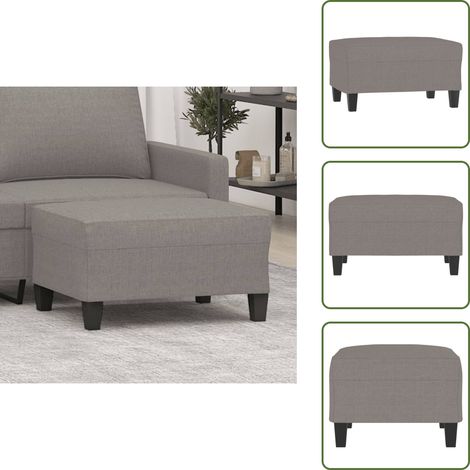Sofa-Fußhocker - vidaXL Fußhocker Taupe 70x55x41 cm Stoff - Relaxhocker (1/5)