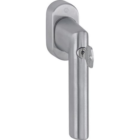 HOPPE® Fenstergriff abschließbar Amsterdam E0400S/US9056 100NM, mit Schrauben, Edelstahl, 12017917