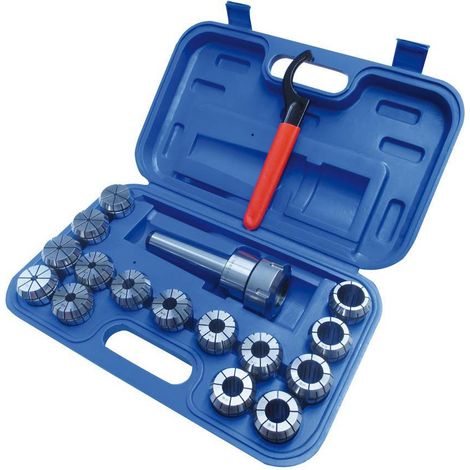 Set mandrino porta pinza frese metallo er40 iso40 cm2 3-25mm Holzmann szsmk2er40