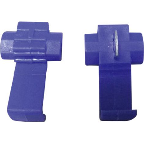 TRU COMPONENTS Schnellklemmverbinder flexibel: 1-2.5 mm² starr: 1-2.5 mm² Polzahl: 2 Blau 5 St.