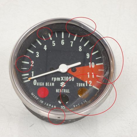 [PRODUIT D'OCCASION] Compte tour origine pour moto Suzuki 125 GT 1975 Occasion (1/5)