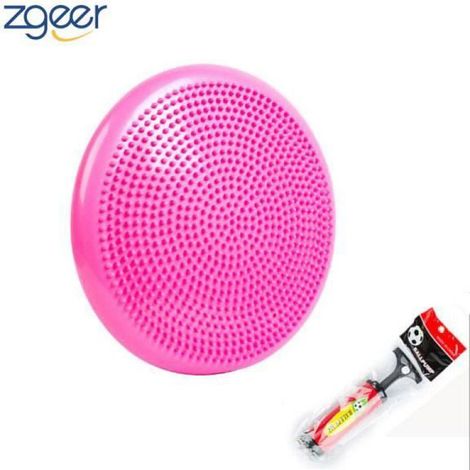 Coussin D'équilibre avec Pompe Gonflable PVC pour Core Training, Fitness, rééducation, Rétablissement - rose (1/5)