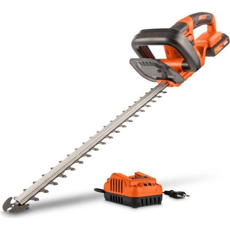 Cortasetos inalámbrico - POWERPLUS - 20 V - Cuchilla de 515 mm - Grosor hasta 15 mm - Mango giratorio (1/3)