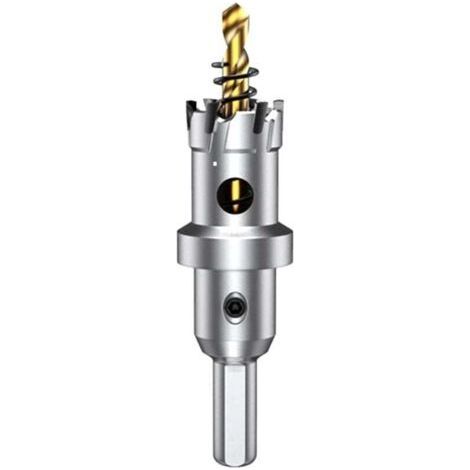 Ulisem 22mm Tungsten Carbide Hole Saw, TCT Drill Bit with 1 Titanium Coated Pilot Drill Bit for Stainless Steel, Sheet Metal, Metal... (1/4)