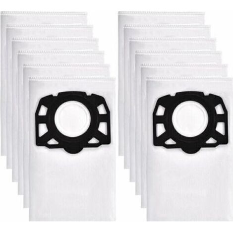 12 sacs aspirateur pour Karcher WD4 WD5 WD6, convient pour Karcher MV4, MV5, MV6 Aspirateur eau et poussière (1/4)
