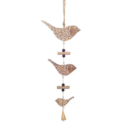 Dekorativer Vogel zum Aufhängen, ideal für Garten und Haus, einzigartiges und elegantes Design, dekoratives Holzaccessoire