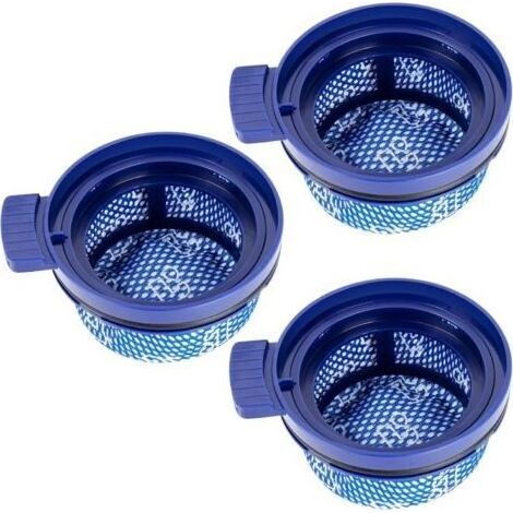 Lot de 3 filtres rechange aspirateur pour Samsung VS20A95923WFiltre jet sur mesure (1/4)