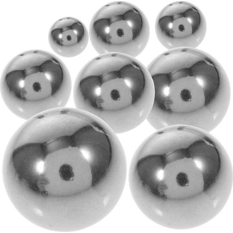 8 roulements à billes en acier inoxydable assortis pour vélo-1.91X1.91cm-Silver (1/2)