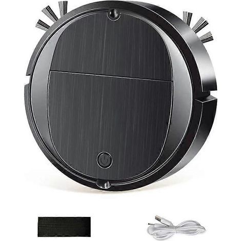 Automatique robot aspirateur portable mini maison aspirateur robot rechargeable par USB humide sec balayage machine noir (1/5)
