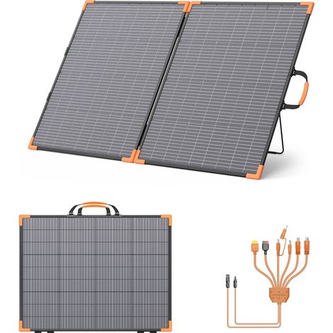 200W panneaux solaires bifacaux panneau de charge solaire Portable Kit complet tourisme de plein air Camping centrale électrique (1/5)