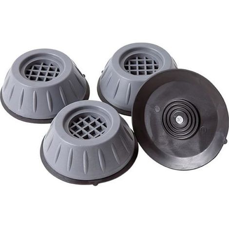 Pieds anti-vibration pour machine à laver ONEVER - Réduction de bruit et protection - Gris (1/4)