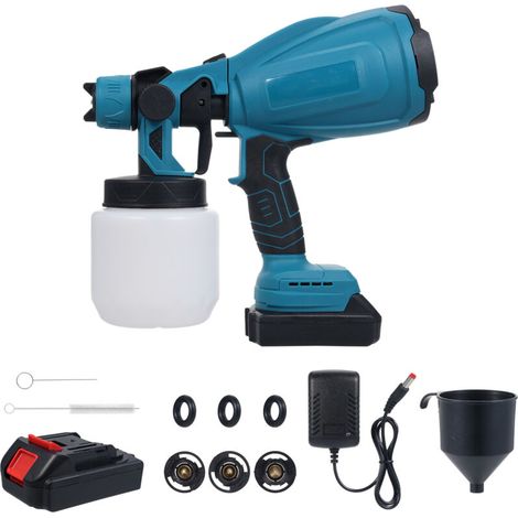 210W electric paint gun, latex paint, 3 spray modes, 38,000 rpm motor, 800ml tank, ideal for painting furniture, cabinets, fences, walls, doors, garden chairs (1/5)