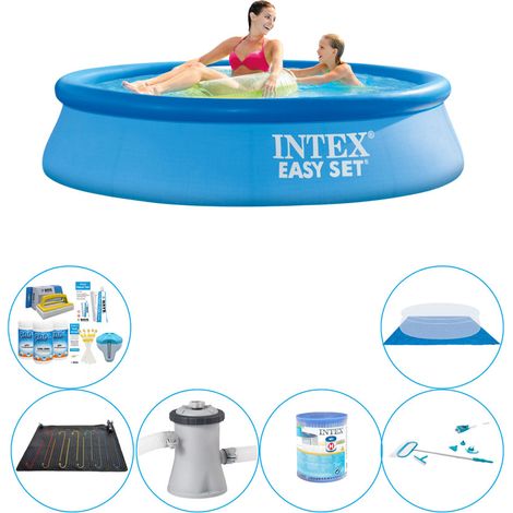 Set de piscine - 7 pièces - Intex Easy Set Ronde 244x61 cm - MAINTENANT plus abordable (1/5)