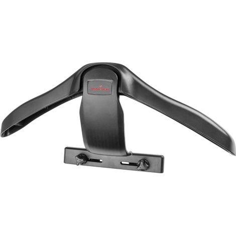 Auto-Kleiderbügel Henry, PKW-Kleiderbügel, Jackenhalter für Kopfstütze ausziehbar 45x7,5x26 cm schwarz (1/5)