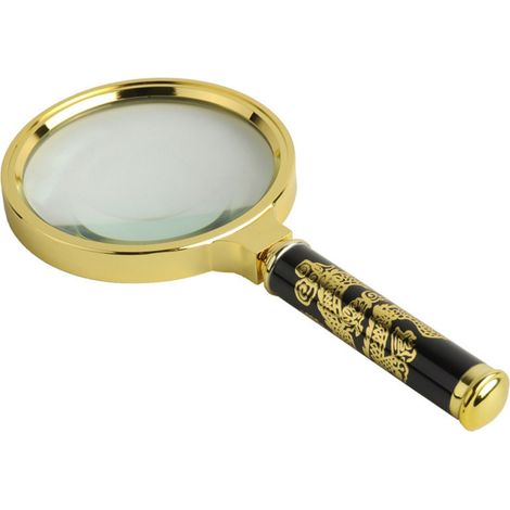 Grande Loupe Vintage avec Manche Dragon - Haute Clarté pour Senior et Collectionneurs - Outil Idéal pour Explorer les Détails Cachés et Phénomènes Paranormaux (1/5)