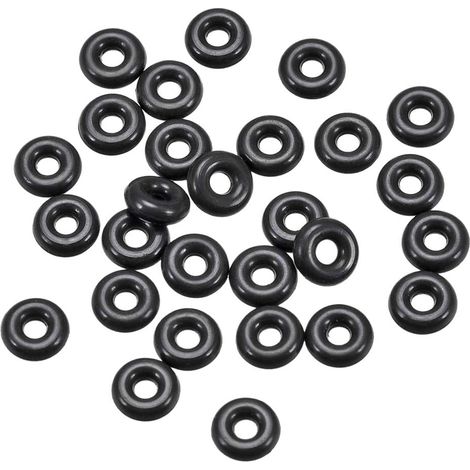 Caoutchouc Joints Toriques Joint étanchéité Noir 25Pcs 1.5mmx4.5mmx1.5mm (1/3)